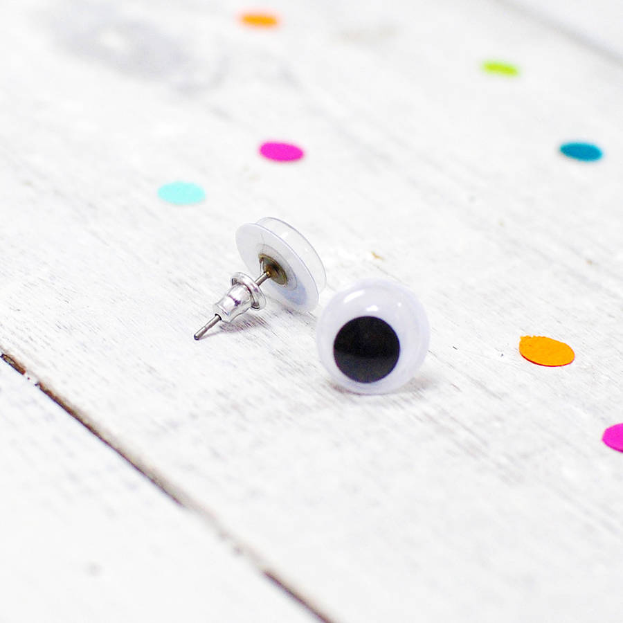 googly eye earrings by