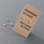 Friendship Knot Earrings In Sterling Silver, thumbnail 9 of 10
