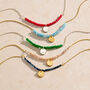 Personalised Pale Blue Semi Precious Beaded Necklace, thumbnail 4 of 6