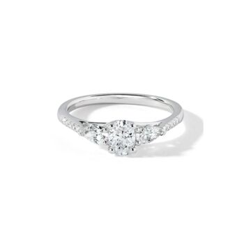 Alissa White Gold Lab Grown Diamond Engagement Ring, 3 of 5