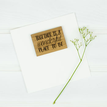 Together Is A Wonderful Place To Be Anniversary Card, 2 of 2