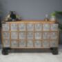 Aged Wooden Multi Drawer Cabinet, thumbnail 1 of 3