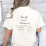 Prosecco And Pearls Personalised Hen Party T Shirt, thumbnail 3 of 4