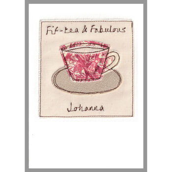 Personalised Tea Cup Birthday Card For Her, Mum, Grandma, 3 of 12