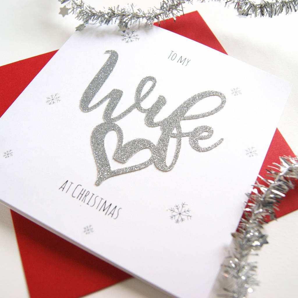 Christmas Card To My Wife By The Hummingbird Card Company