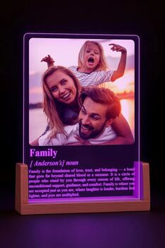 Personalised A5 Acrylic Definition Plaque With Photo Powered By Usb, 4 of 11