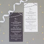 Fairy Light Wedding Invitation Full Sample Set, thumbnail 6 of 6