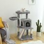 96cm Cat Tree Tower Light Grey With Side Slope, thumbnail 1 of 8