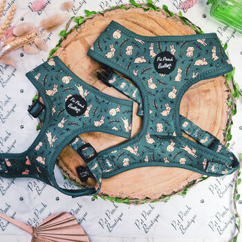 Wild Meadow Bunny Dog Harness With Optional Set, 12 of 12