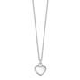 Solid Sterling Silver Heart Necklace, thumbnail 3 of 6