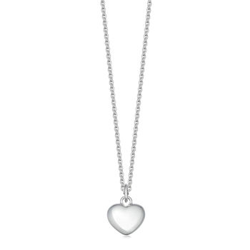 Solid Sterling Silver Heart Necklace, 3 of 6