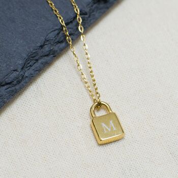 Personalised Mini Padlock Necklace, 2 of 8