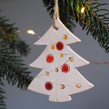 Christmas Hanging Tree Decoration Scented Ceramic, 3 of 6