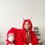 Christmas Red Fox Snuggle Hoodie / Wearable Blanket, thumbnail 1 of 3