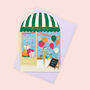 Birthday Boutique Shop Front Card, thumbnail 1 of 4