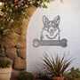 Personalised Welsh Corgi Welcome Metal Wall Art Sign For Home And Garden Decor, thumbnail 10 of 11