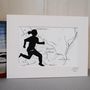 Personalised Runners Hand Drawn Map Print, thumbnail 2 of 5