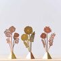 Dahlia Miniature Bouquet Of Flowers, Copper/Brass, thumbnail 3 of 6
