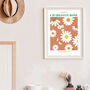 Personalised April Birth Flower Print Daisy, thumbnail 4 of 5