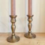 Silver / Bronze Candlesticks Set Of Two, thumbnail 5 of 9