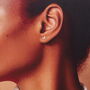 'I Like My Sister' Sterling Silver Crystal Heart Earrings, thumbnail 5 of 8