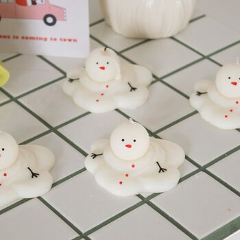 Melted Snowman Soy Candle, 7 of 9