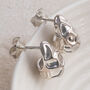 Sterling Silver Molten Drop Studs, thumbnail 1 of 5