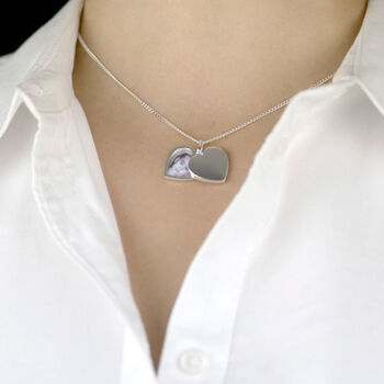 Sliding Heart Locket Sterling Silver Necklace For Mum, 3 of 3