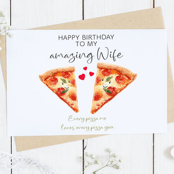 Personalised Happy Birthday Wife Birthday Card, 2 of 2