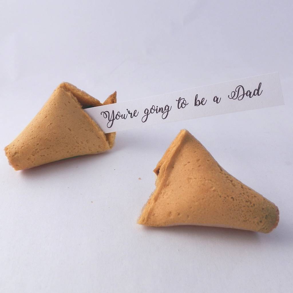 pregnancy announcement fortune cookies by bunting & barrow