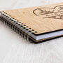 Personalised Floral Heart Wooden Wedding Guest Book, thumbnail 6 of 6