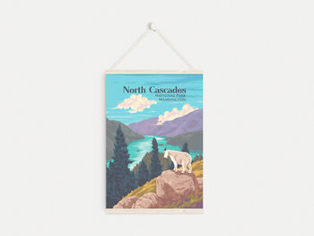 North Cascades National Park USA Travel Poster Print, 6 of 8