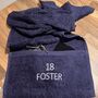 Personalised Embroidered Gym Towel With Zipped Pocket, thumbnail 2 of 9