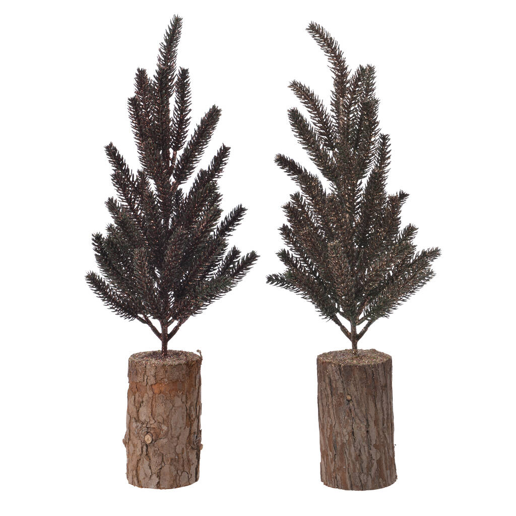 Christmas Tree On Wooden Base By Ella James