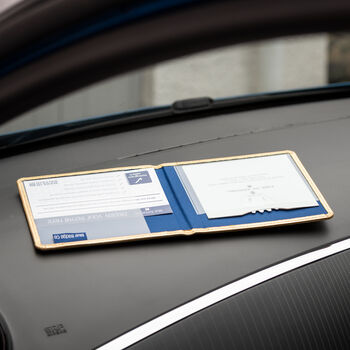 Disabled Blue Badge Parking Permit Wallet In Tiger Gold Lurex, 11 of 12