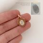 Rose Gold Personalised Fingerprint Heart Charm, thumbnail 2 of 6