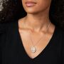 Silver Plated Turtle Dove Locket Necklace, thumbnail 1 of 4