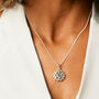Heart Chakra Emerald Sterling Silver Necklace, thumbnail 1 of 12