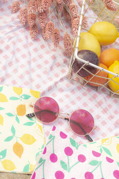 Hot Pink Tint Round Frame Sunglasses, 2 of 5