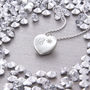 Personalised Diamond And Sterling Silver Heart Locket, thumbnail 1 of 7