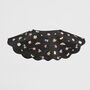 Floral Ditsy Black Satin Embroidered Collar, thumbnail 2 of 5