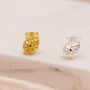 Pine Cone Stud Earrings In Sterling Silver, thumbnail 4 of 12
