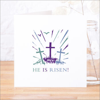 Single Or Pack Of 'He Is Risen' Easter Cards, 8 of 8