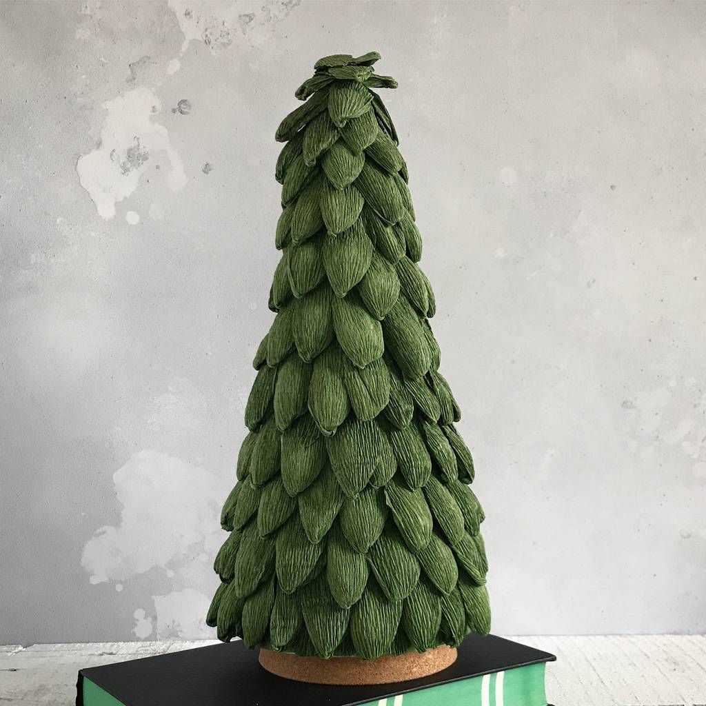 hand made crepe paper christmas tree by ovo bloom hand made crepe paper christmas tree by ovo bloom