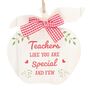 Teacher Wooden Apple Hanging Decoration, thumbnail 2 of 2