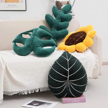 Luxury Velvet Hand Filled Leaf Cushions, 8 of 8