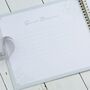 Personalised Large Floral Grey Wedding Day Scrapbook, thumbnail 4 of 7