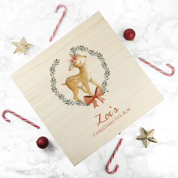 Personalised 'Little Deer' Christmas Eve Box, 2 of 4