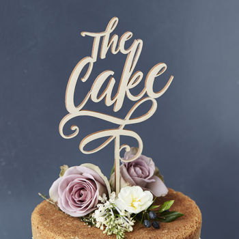 'The Cake' Personalised Cake Topper, 8 of 8
