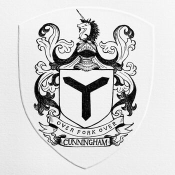 Personalised Family Coat Of Arms Original Illustration, 5 of 6